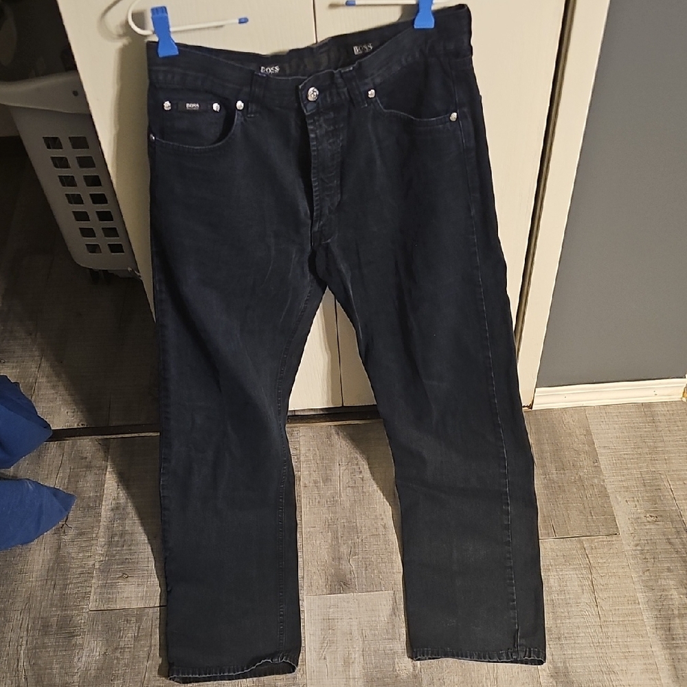 Hugo Boss Designer Series Denim Men's Dark Jeans
